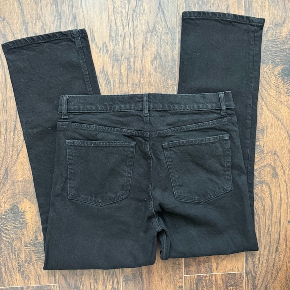 Reformation Size 31 Black Straight Leg High Rise Jeans - Picture 2 of 7